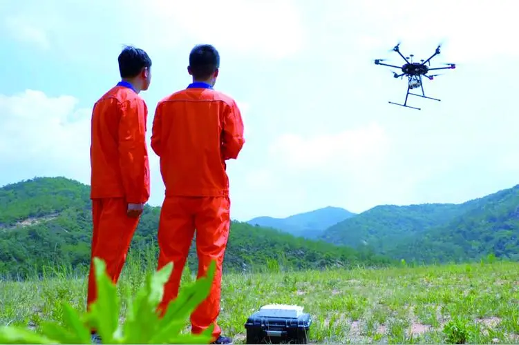 天镇无人机倾斜摄影巡检拍摄